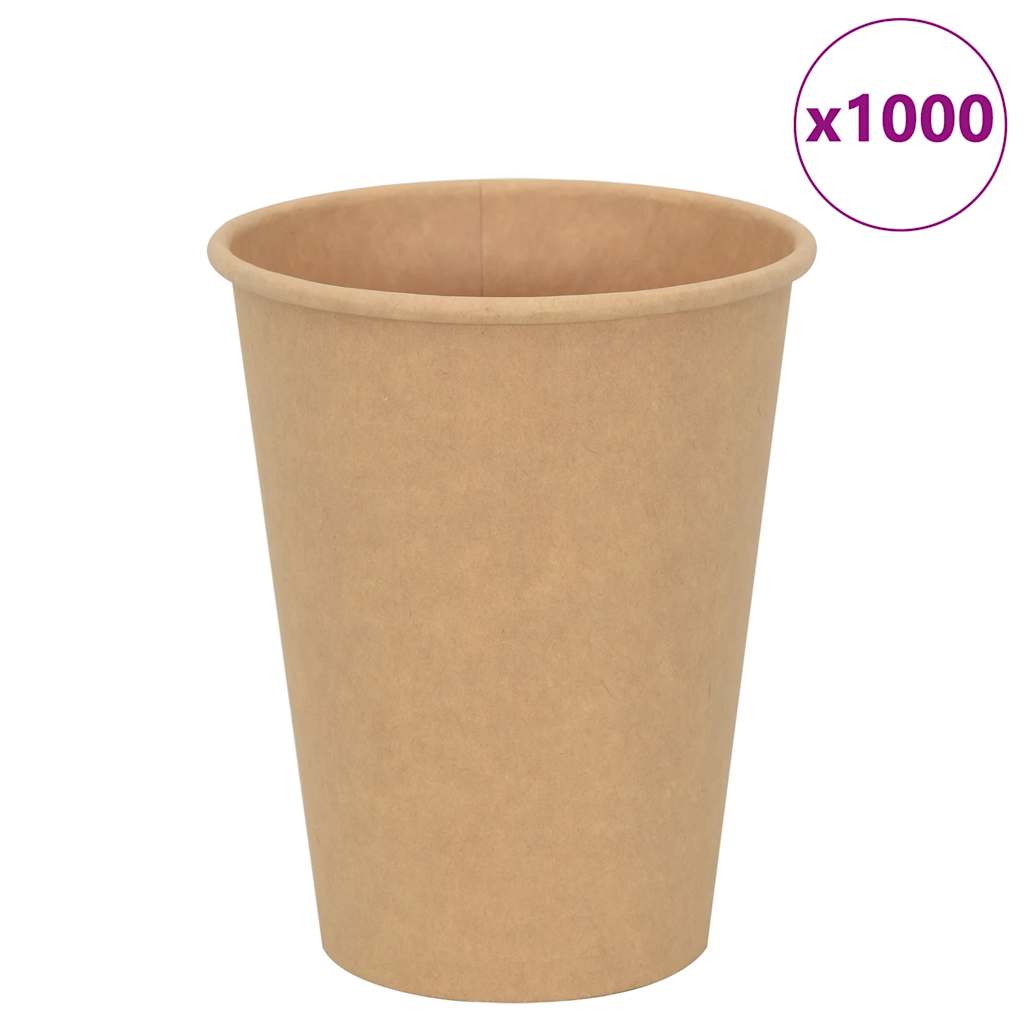 vidaXL Pappbecher 1000 Stk. 4oz 100ml Braun