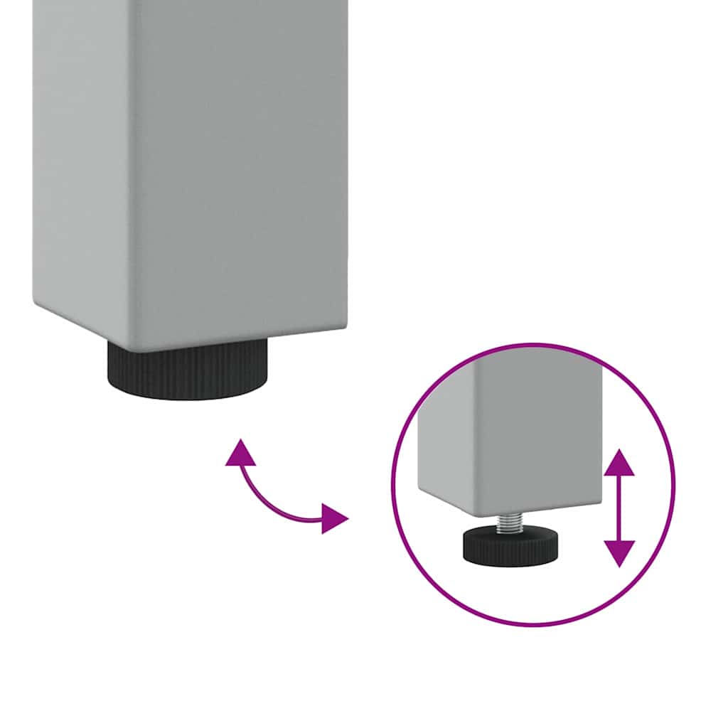 vidaXL Werkbank mit Schubladen Schwarz und Grau 100 x 55 x 85 cm