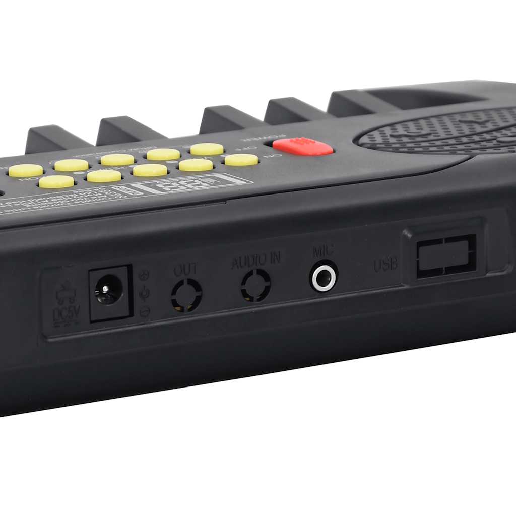 vidaXL 37 Tasten Klavier Elektrisches Keyboard mit Mikrofon für Kinder