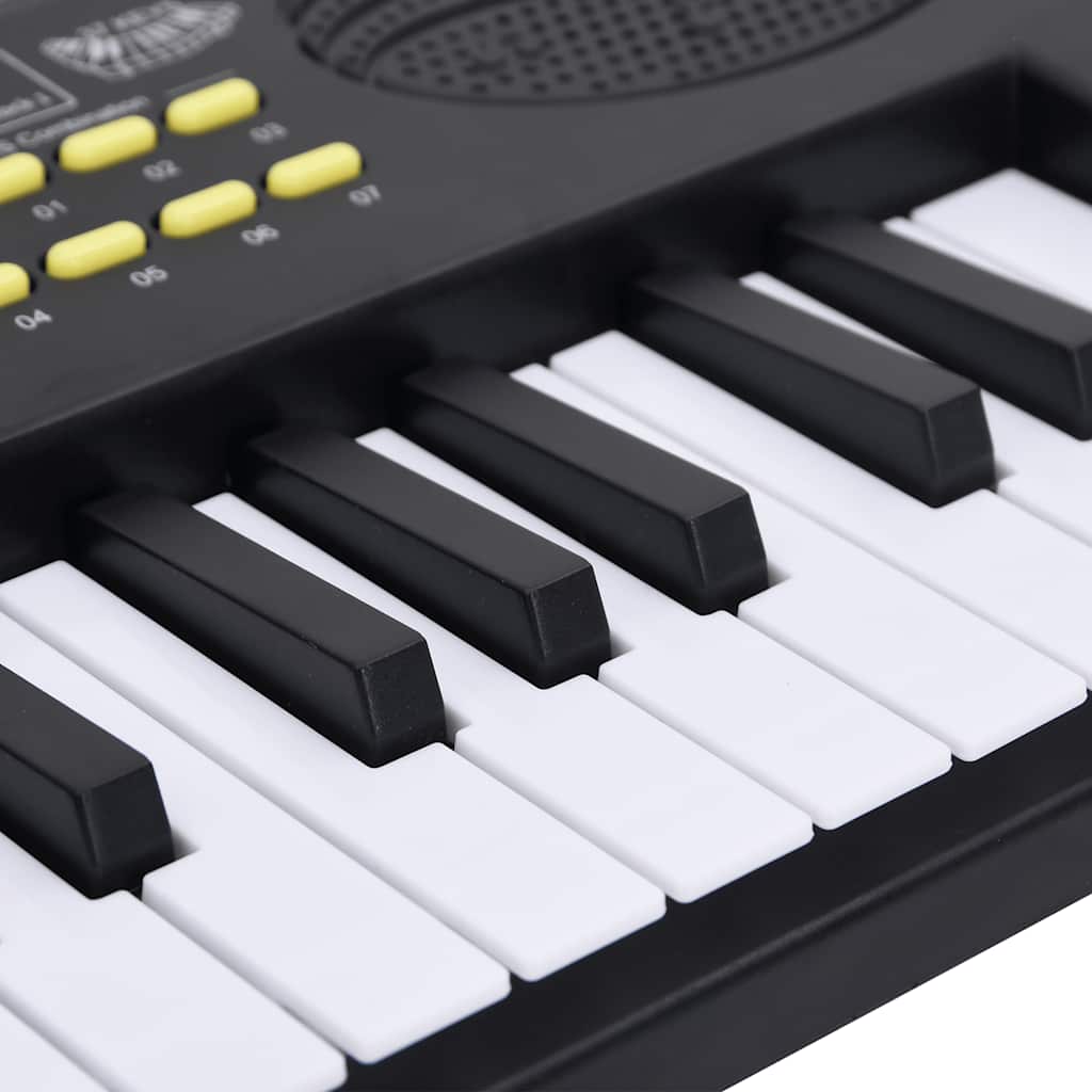 vidaXL 37 Tasten Klavier Elektrisches Keyboard mit Mikrofon für Kinder