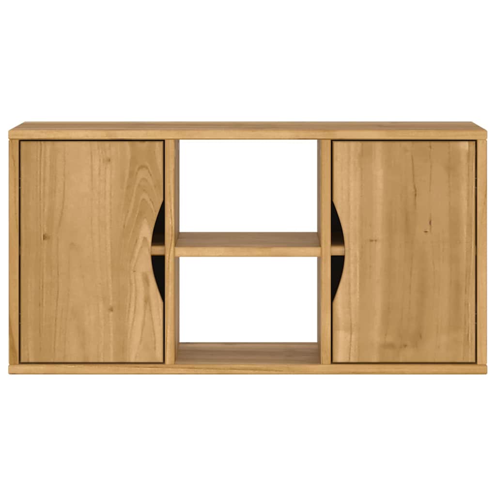 vidaXL TV-Schrank ODDA 79x24x40 cm Massivholz Kiefer