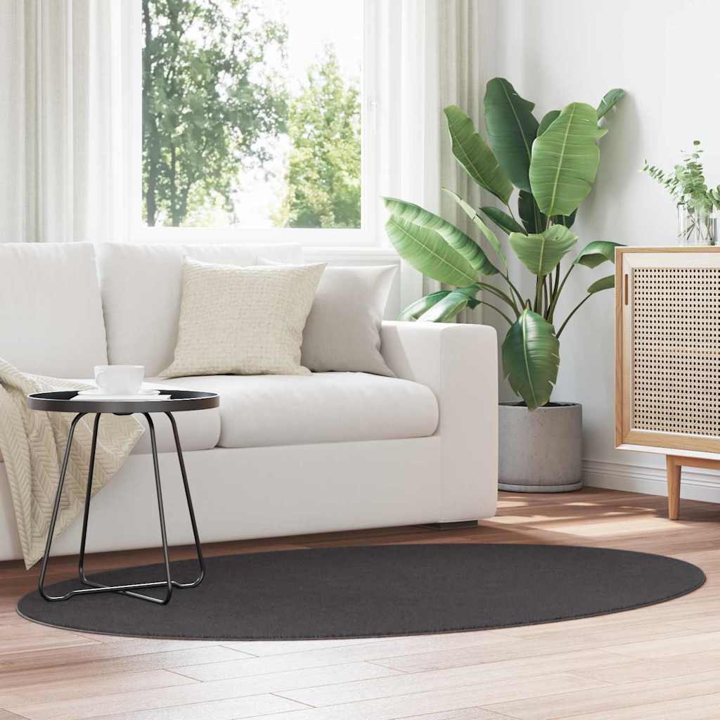 vidaXL Teppich HUARTE Anthrazit 150 x 80 cm 100 %Polyester