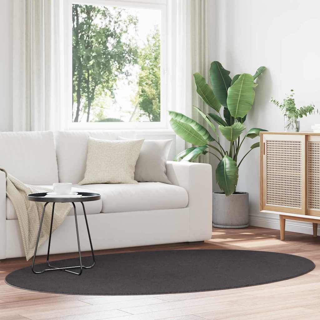 vidaXL Teppich HUARTE Anthrazit 150 x 80 cm 100 %Polyester