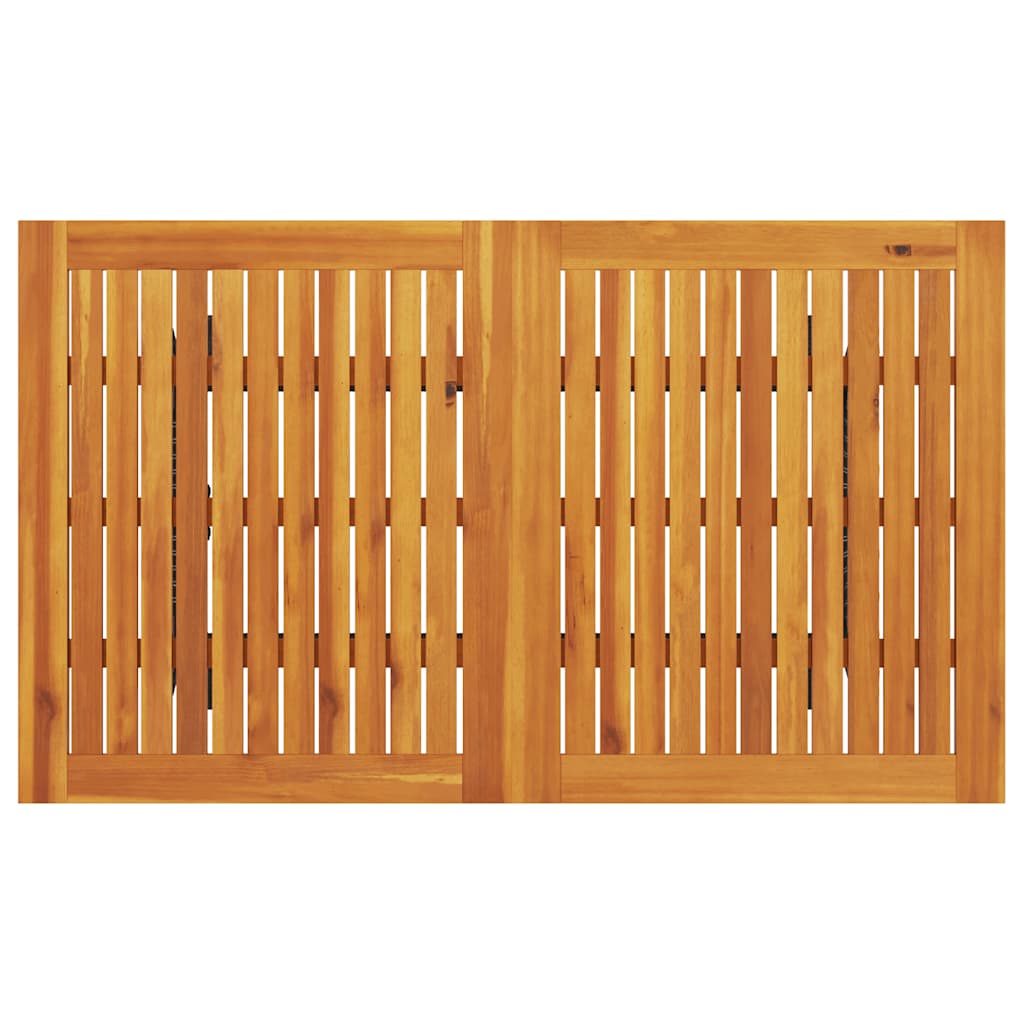 vidaXL Gartensofa 3-Sitzer mit Kissen & Tisch Schwarz Poly Rattan