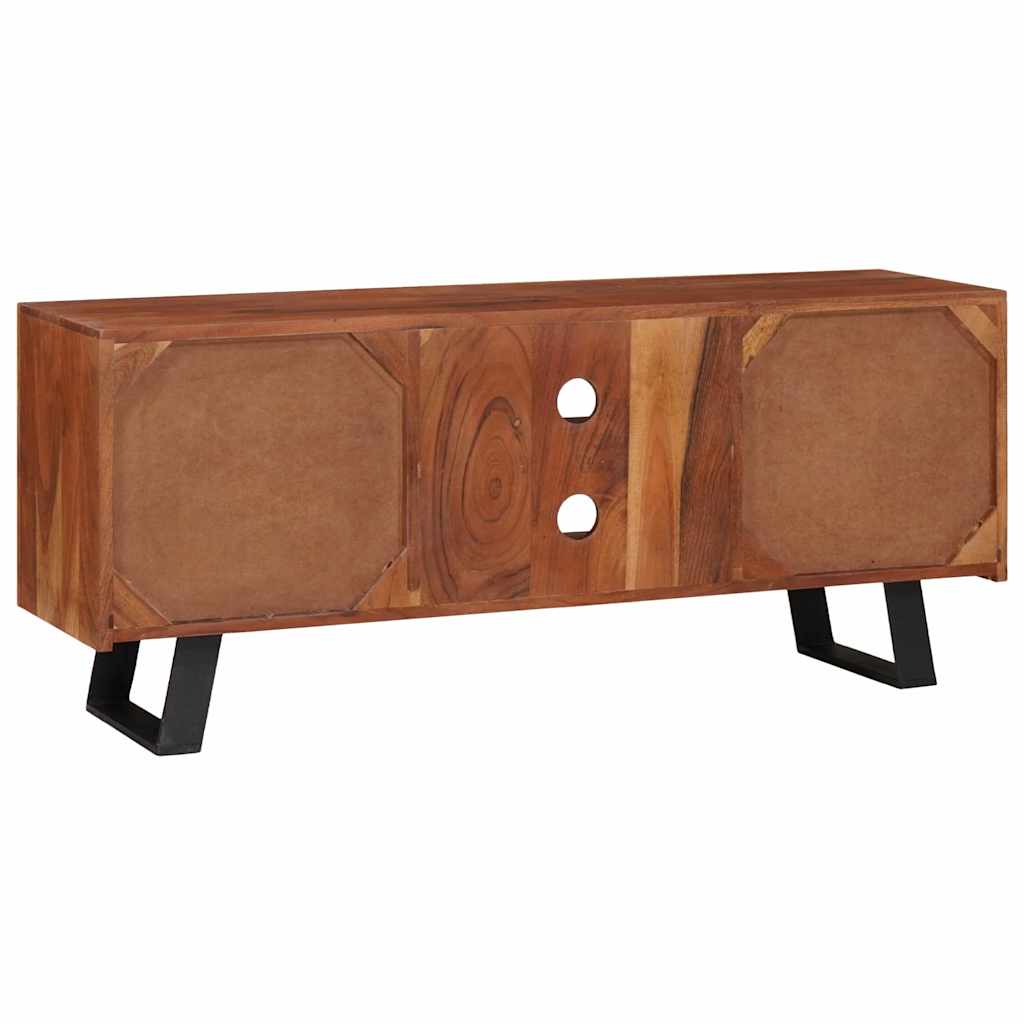vidaXL TV-Schränk Honigbraun 112 x 30 x 48 cm Massivholz Akazie