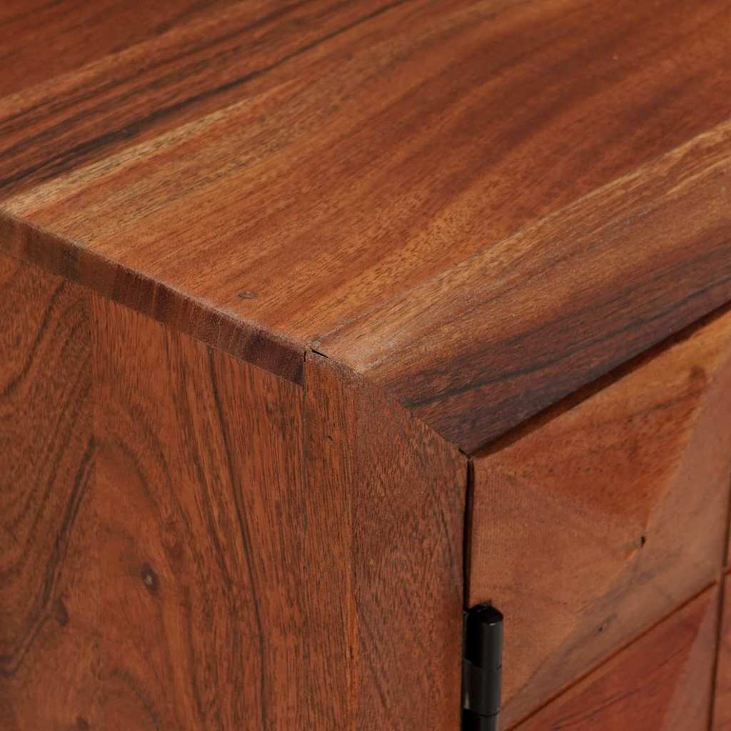 vidaXL TV-Schränk Honigbraun 112 x 30 x 48 cm Massivholz Akazie