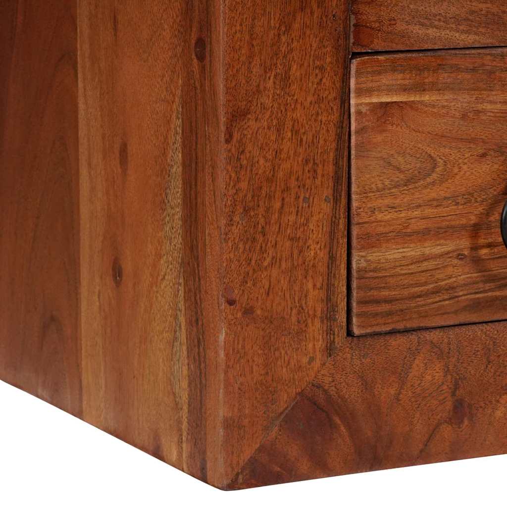 vidaXL Sideboard Braun 80 x 30 x 55 cm Massivholz Akazie