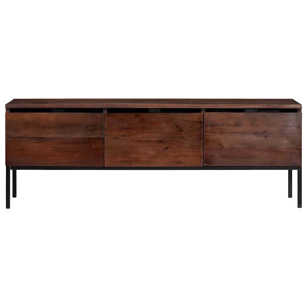 vidaXL TV-Schränk Honigbraun 110 x 30 x 36 cm Massivholz Akazie