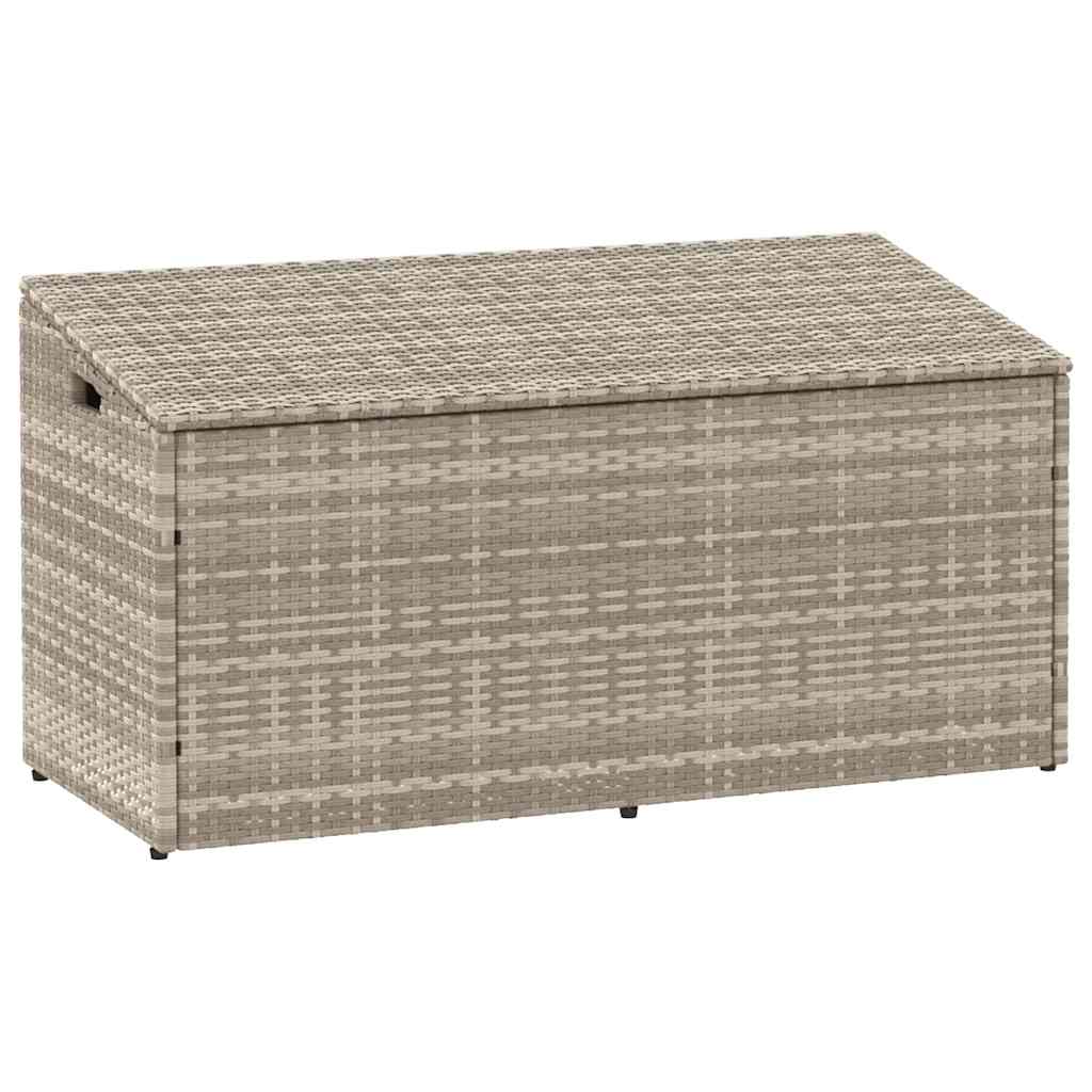 vidaXL Garten-Aufbewahrungsbox Schwarz 110 x 50 x 58 cm Poly Rattan