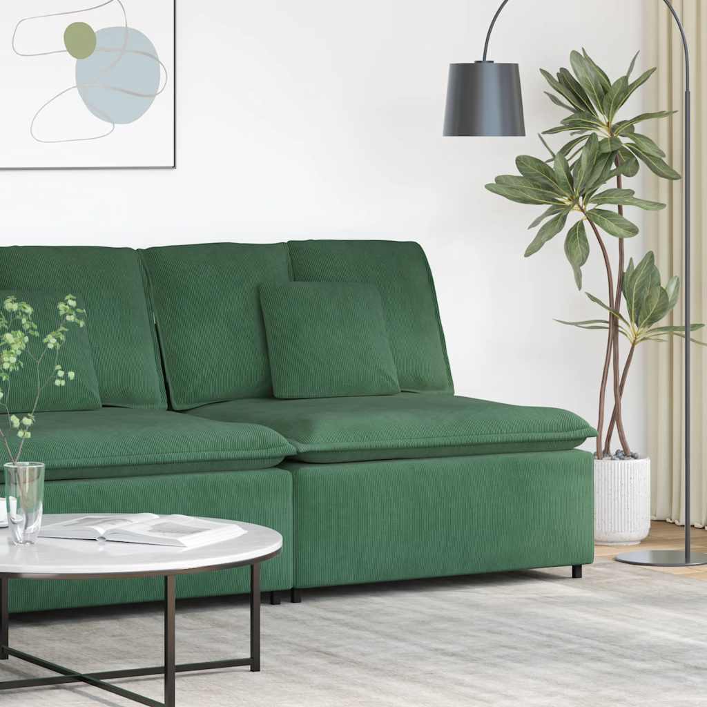 vidaXL Modulares Sofa Endmodul mit Armlehne Kissen Hellgrau 100 cm