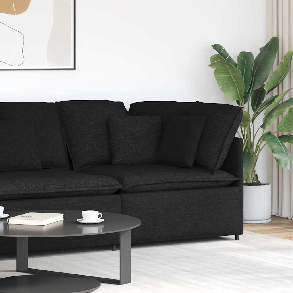 vidaXL Modulares Sofa Endmodul mit Armlehne Kissen Hellgrau 100 cm