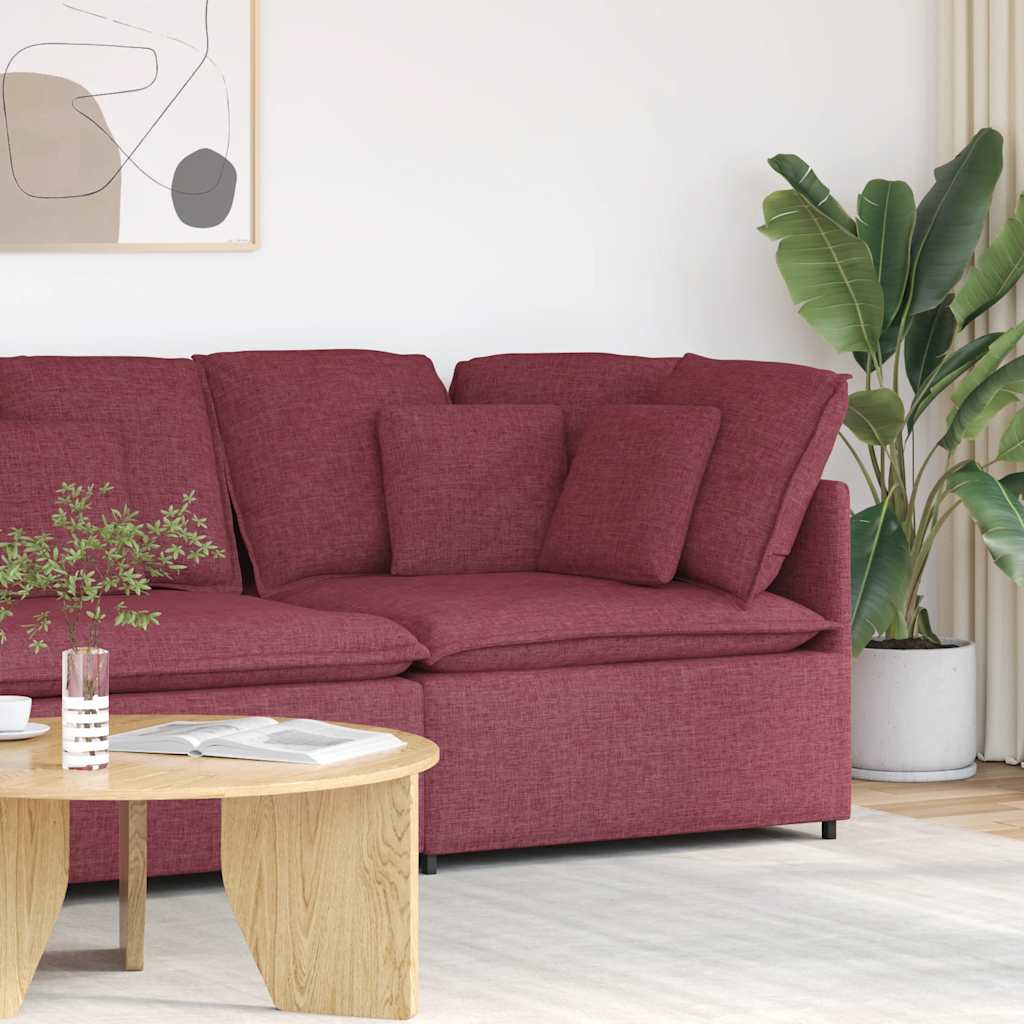 vidaXL Modulares Sofa Endmodul mit Armlehne Kissen Hellgrau 100 cm