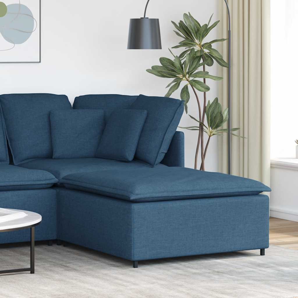 vidaXL Modulares Sofa Endmodul mit Armlehne Kissen Hellgrau 100 cm