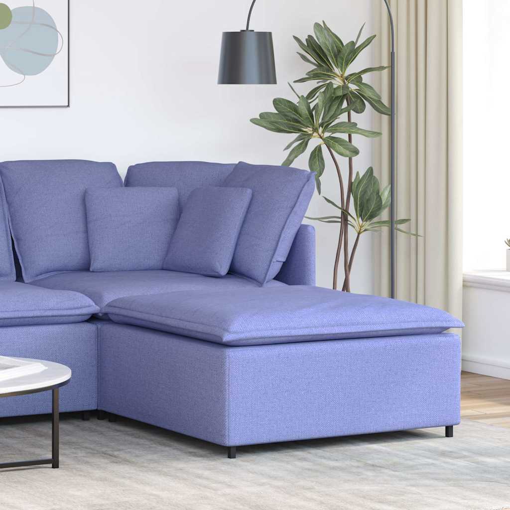 vidaXL Modulares Sofa Endmodul mit Armlehne Kissen Hellgrau 100 cm