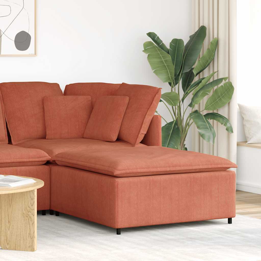 vidaXL Modulares Sofa Endmodul mit Armlehne Kissen Hellgrau 100 cm