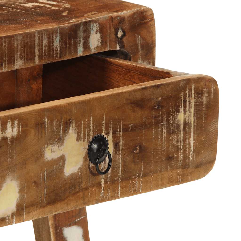 vidaXL Konsolentisch 90x32x75 cm Altholz Massivholz