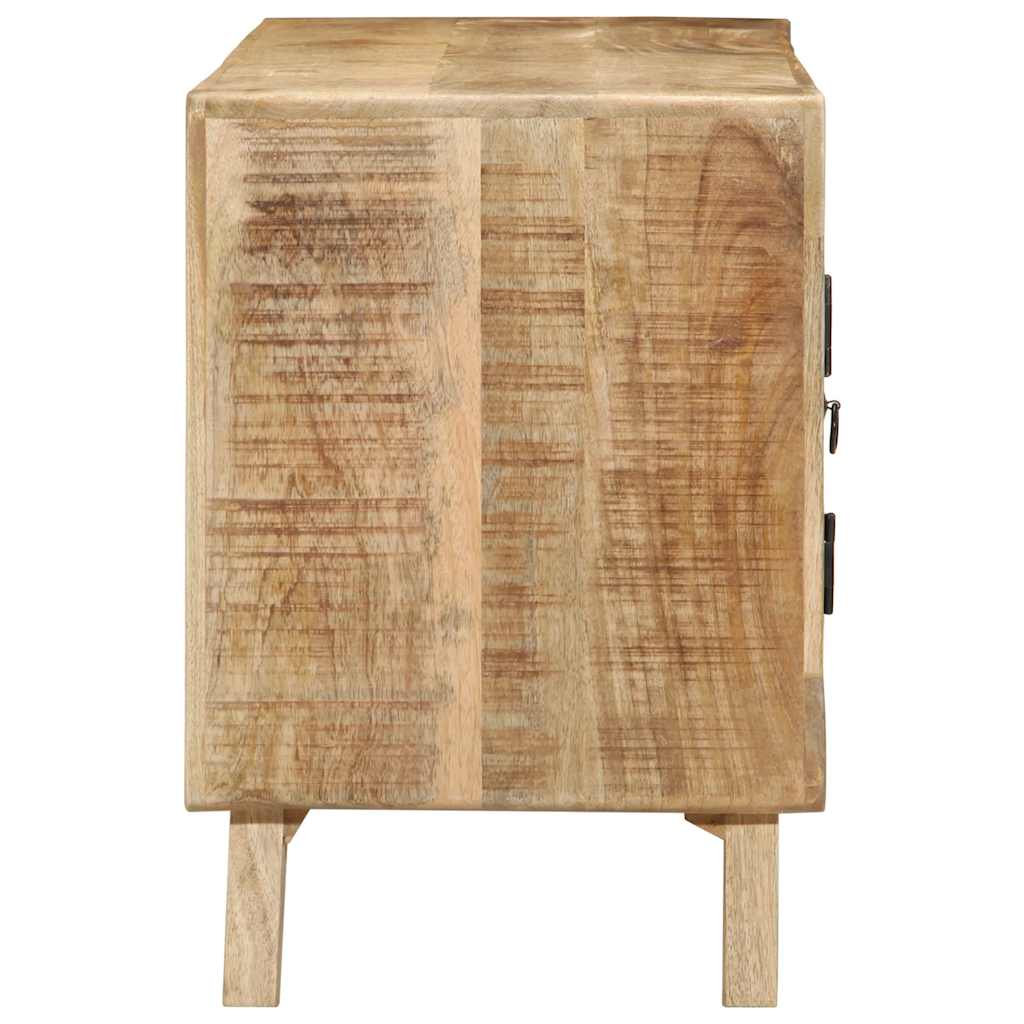 vidaXL TV-Schrank 105x46x32 cm Raues Massivholz Mango