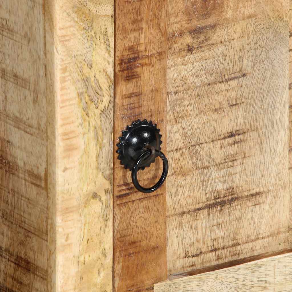 vidaXL TV-Schrank 105x46x32 cm Raues Massivholz Mango