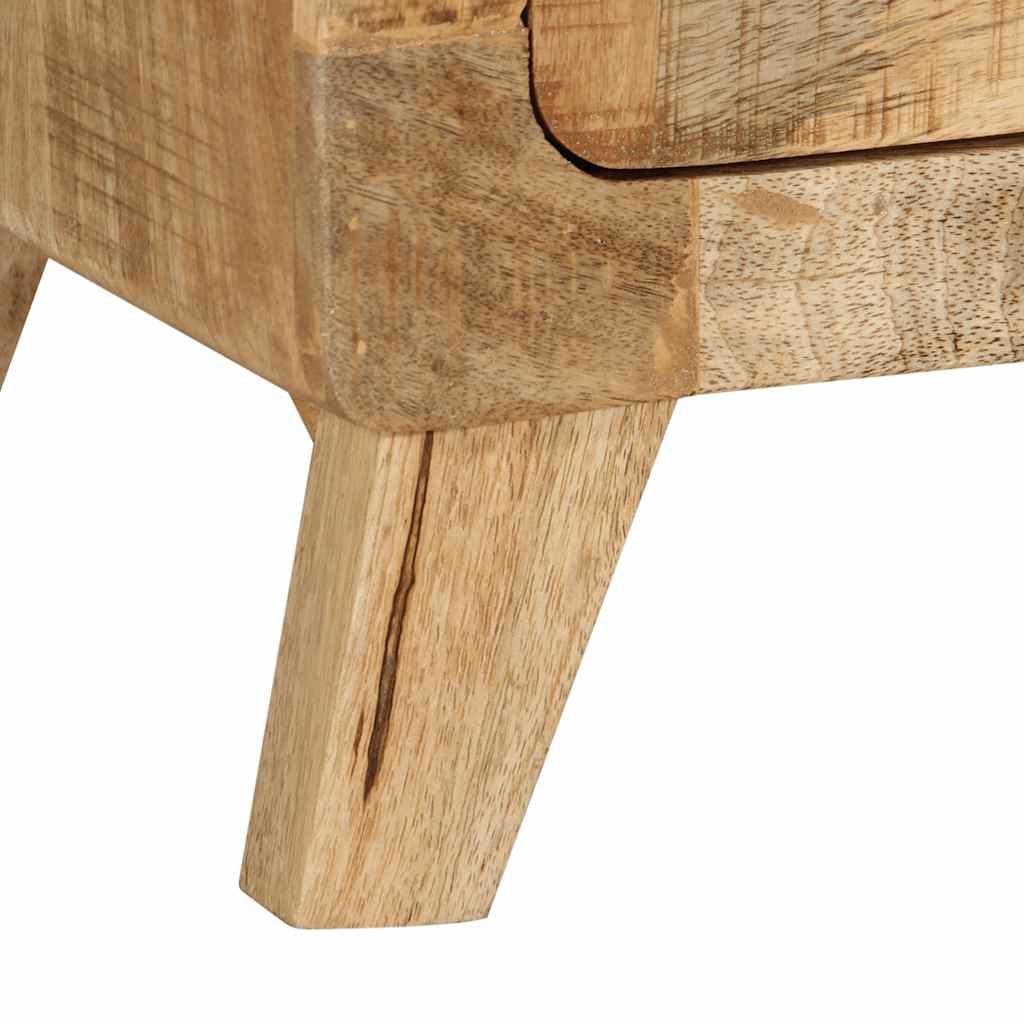 vidaXL TV-Schrank 105x46x32 cm Raues Massivholz Mango