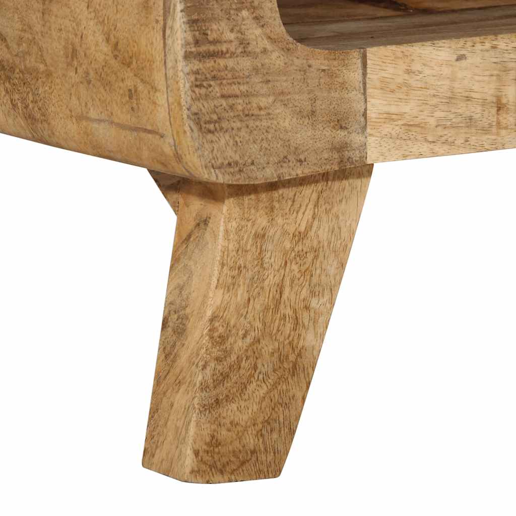 vidaXL TV-Schrank 105x46x32 cm Raues Massivholz Mango