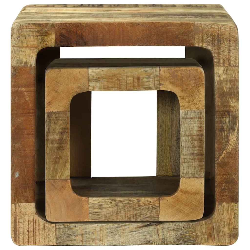 vidaXL TV-Einheiten 2 pcs Braun 36 x 30 x 36 cm Massivholz Mango