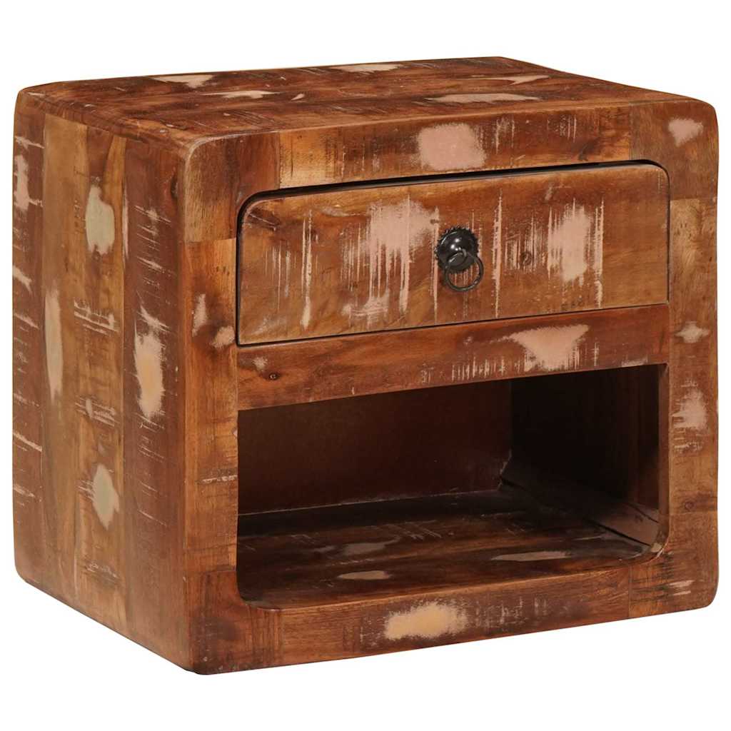 vidaXL Wandregal Nachtschrank Braun 40 x 30 x 36 cm Massivholz Mango