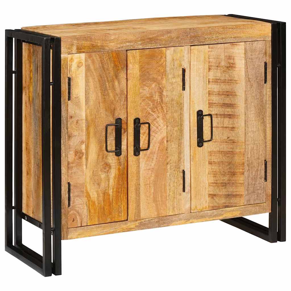 vidaXL Sideboard mit Türen Braun Solid Acacia Wood and Metal