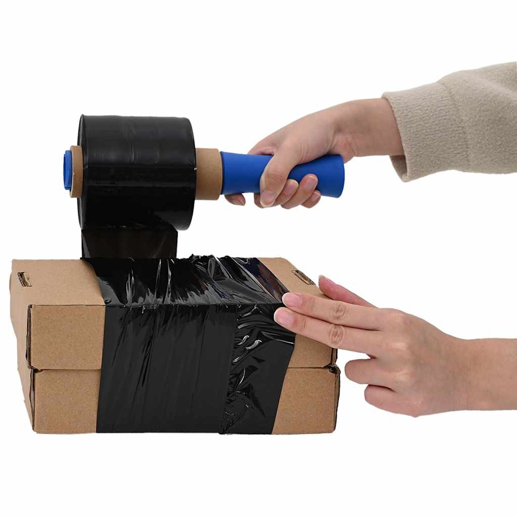 vidaXL Stretchfolie mit Griff 10 Stk. Transparent 23 μm 50 cm x 150 m