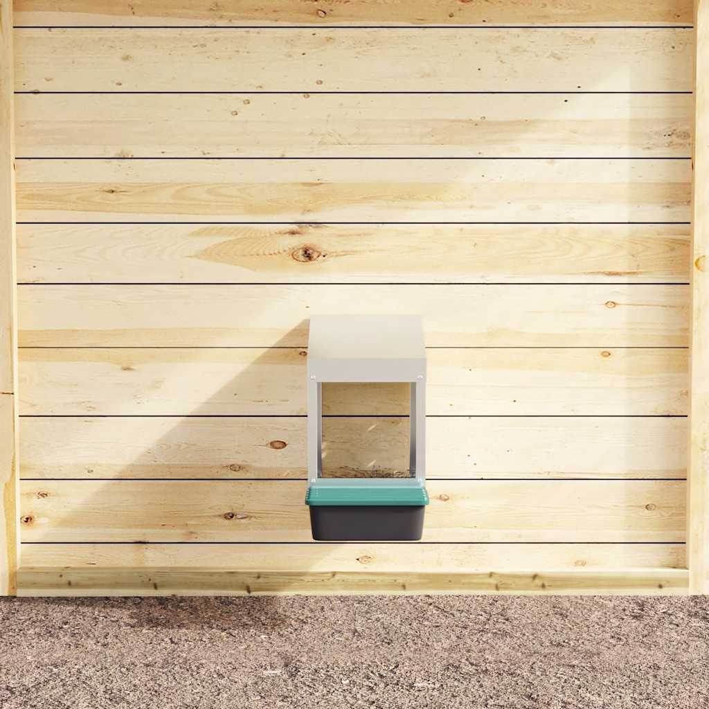 vidaXL Hühner-Nistkasten 1 Fach Wandmontage Verzinkter Stahl