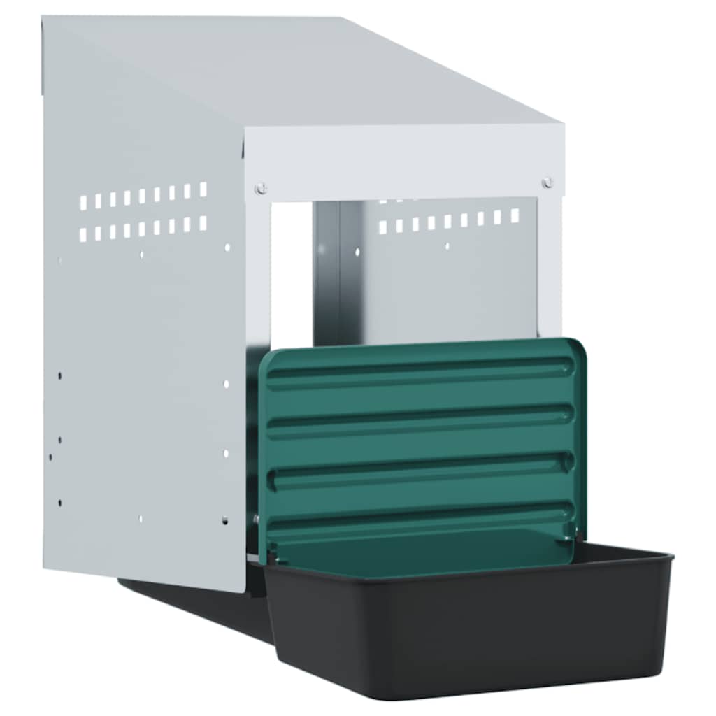 vidaXL Hühner-Nistkasten 1 Fach Wandmontage Verzinkter Stahl