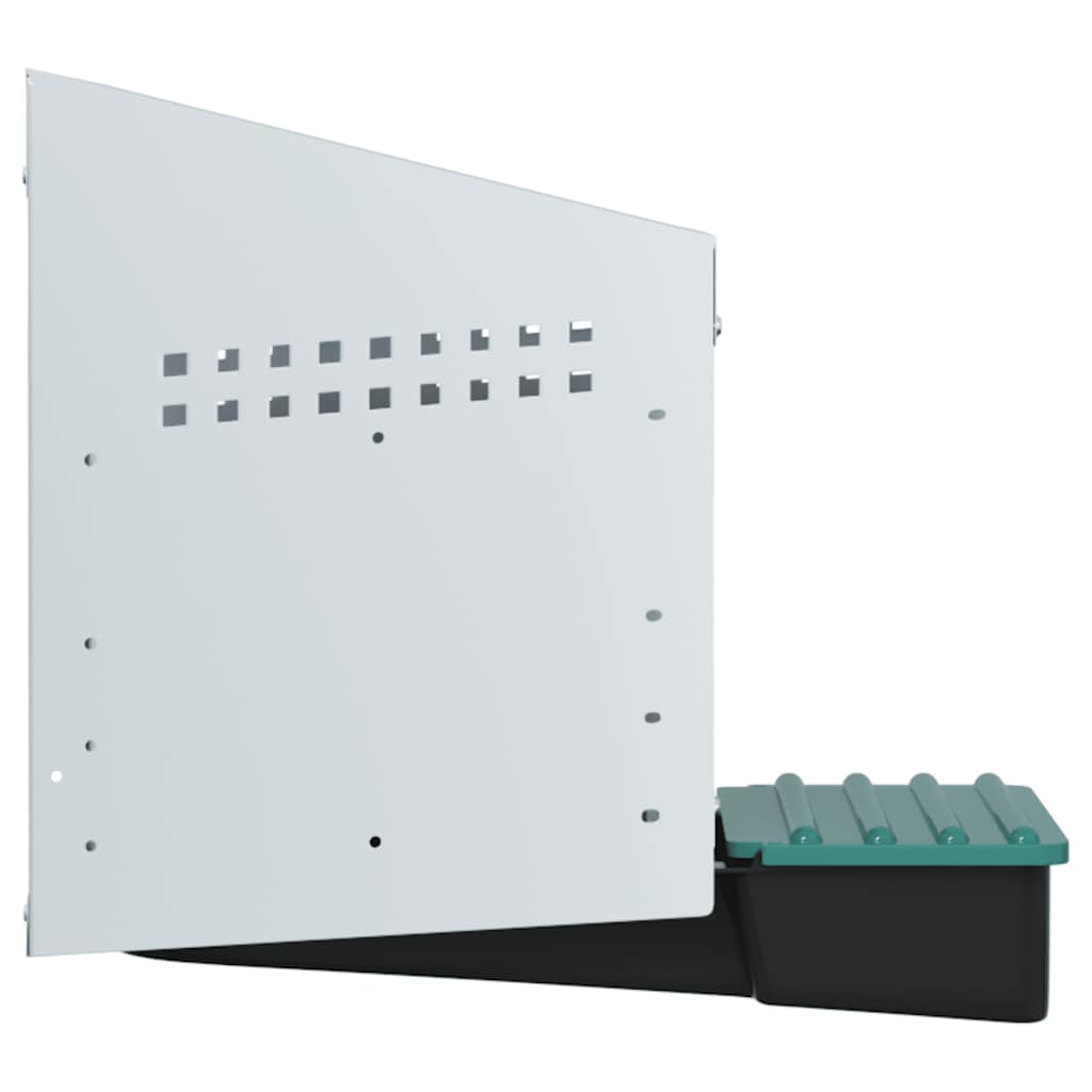 vidaXL Hühner-Nistkasten 1 Fach Wandmontage Verzinkter Stahl