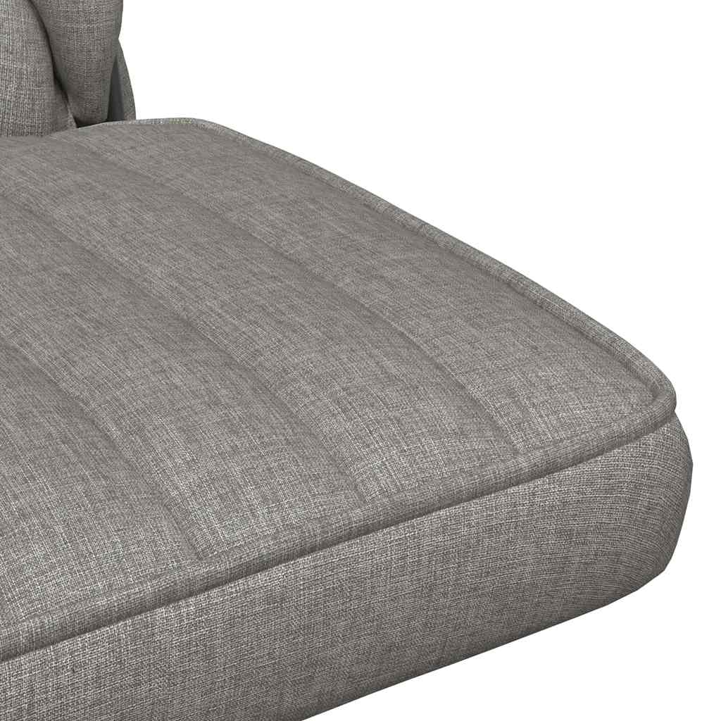 vidaXL Bürostuhl Drehbar Hellgrau Stoff