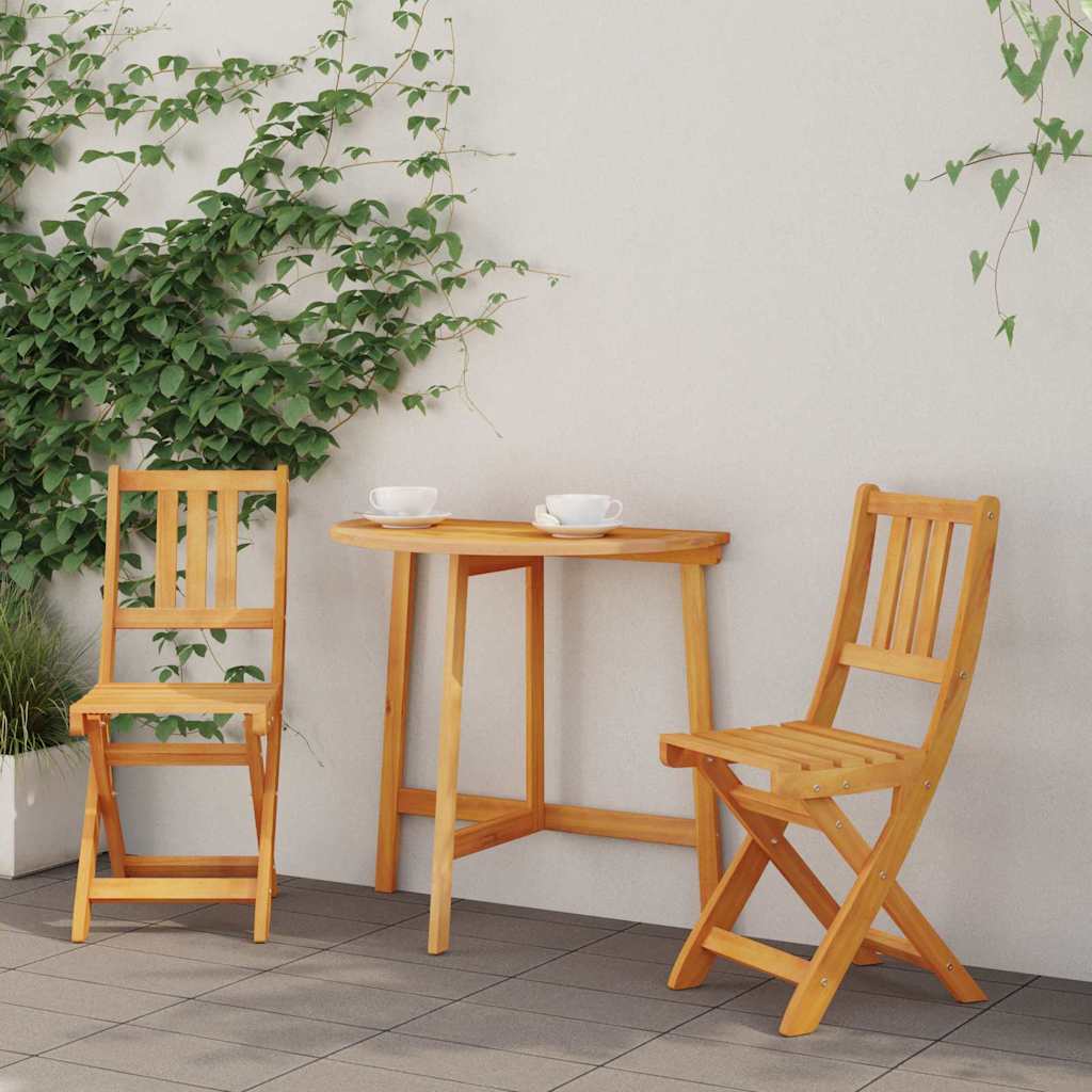 Gartenstuhl 4 pcs Öl-Natur 40 x 42 x 85 cm Massivholz Akazie