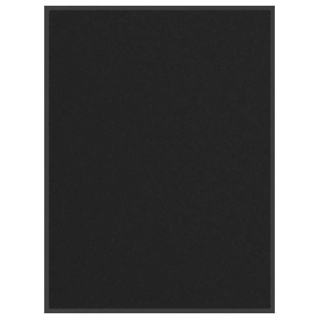 vidaXL Fußmatte Schwarz 40x60 cm