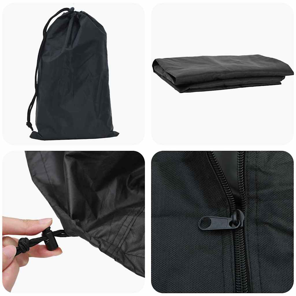 vidaXL Abdeckung für Kaminholzregal Schwarz 61 x 122 x 106 cm Stoff