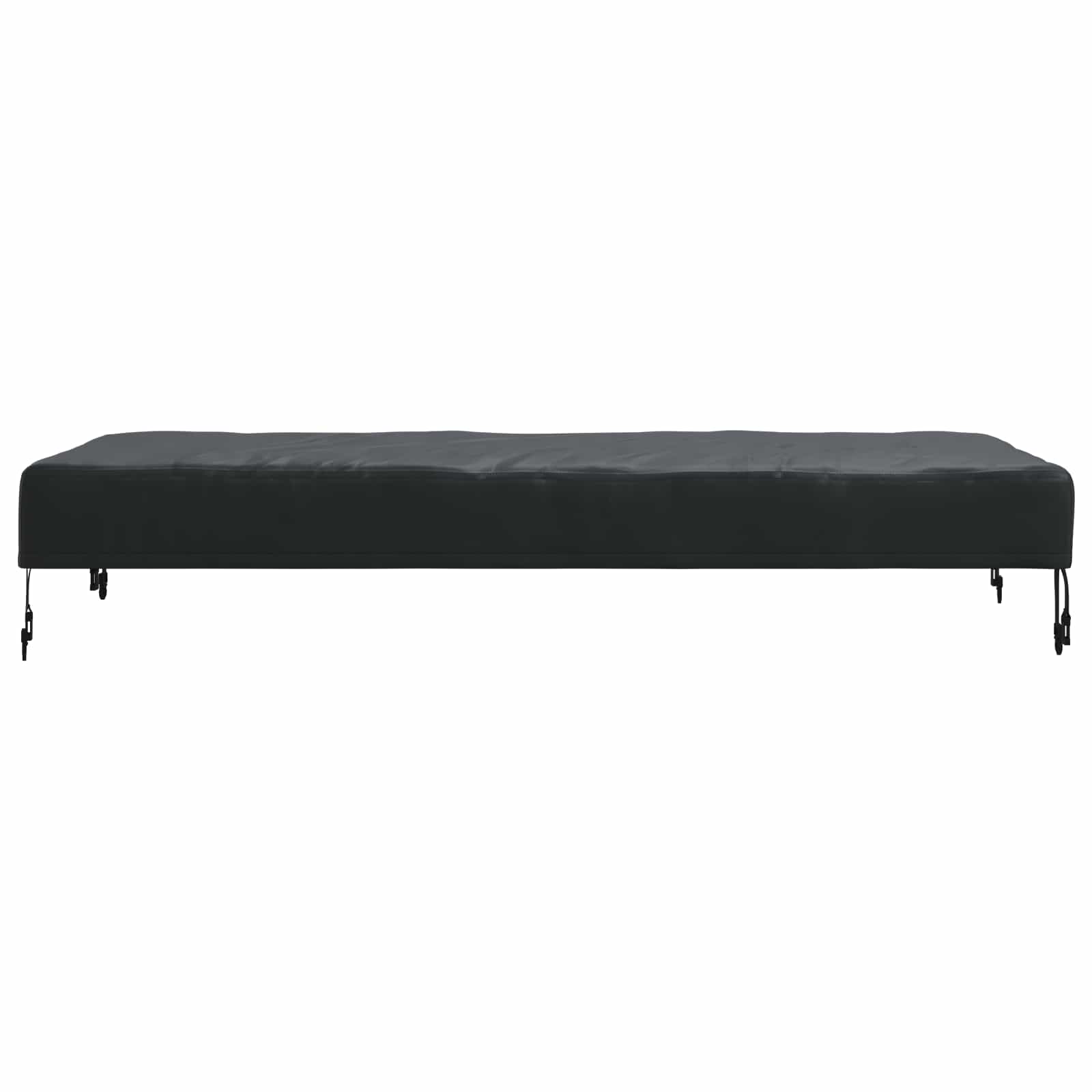 vidaXL Tischdecken Uni Schwarz 102 x 202 x 15 cm Stoff