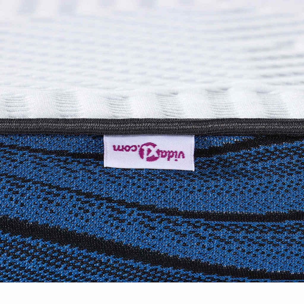 vidaXL Matratzenauflage Weiß 70 x 200 cm Jacquard Stoff