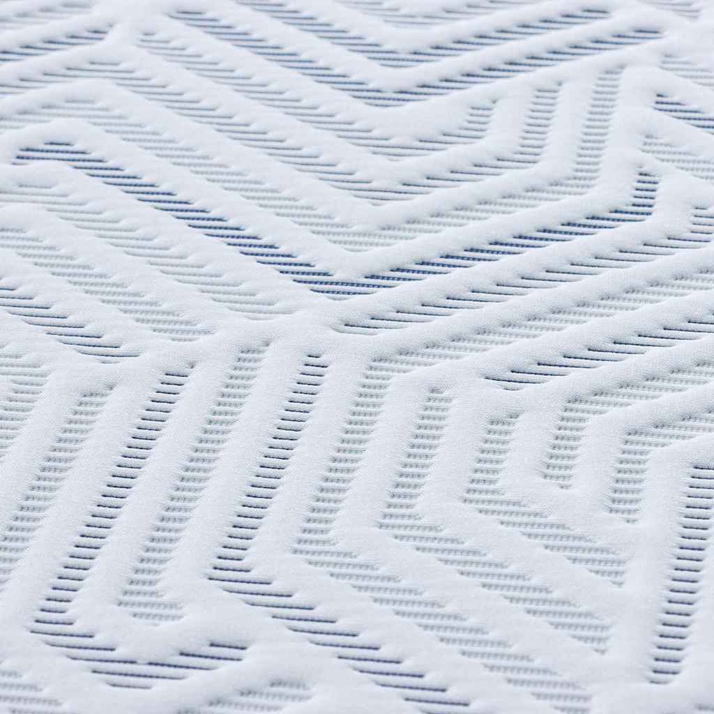 vidaXL Matratzenauflage Weiß 70 x 200 cm Jacquard Stoff