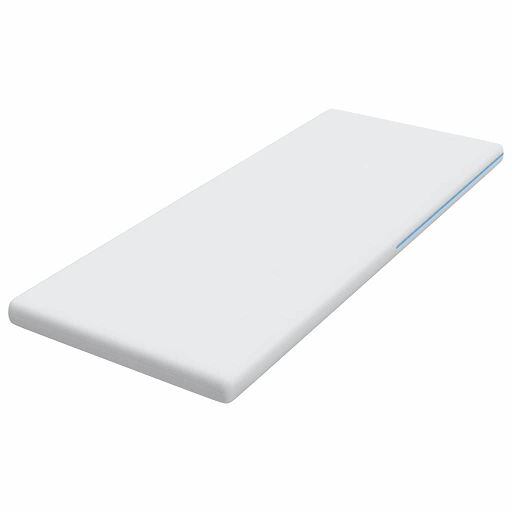 vidaXL Matratzenauflage Weiß 70 x 200 cm Jacquard Stoff