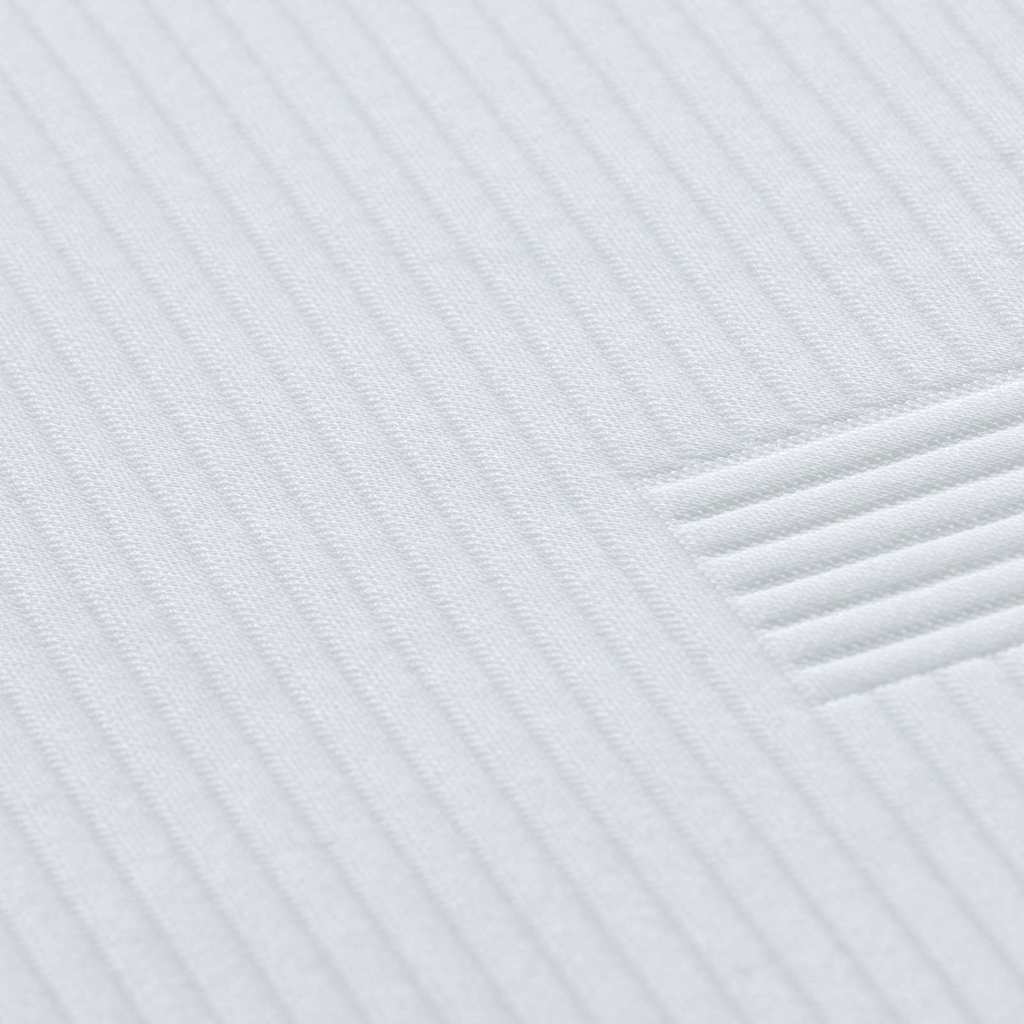 vidaXL Matratzenauflage Weiß 70 x 200 cm Jacquard Stoff