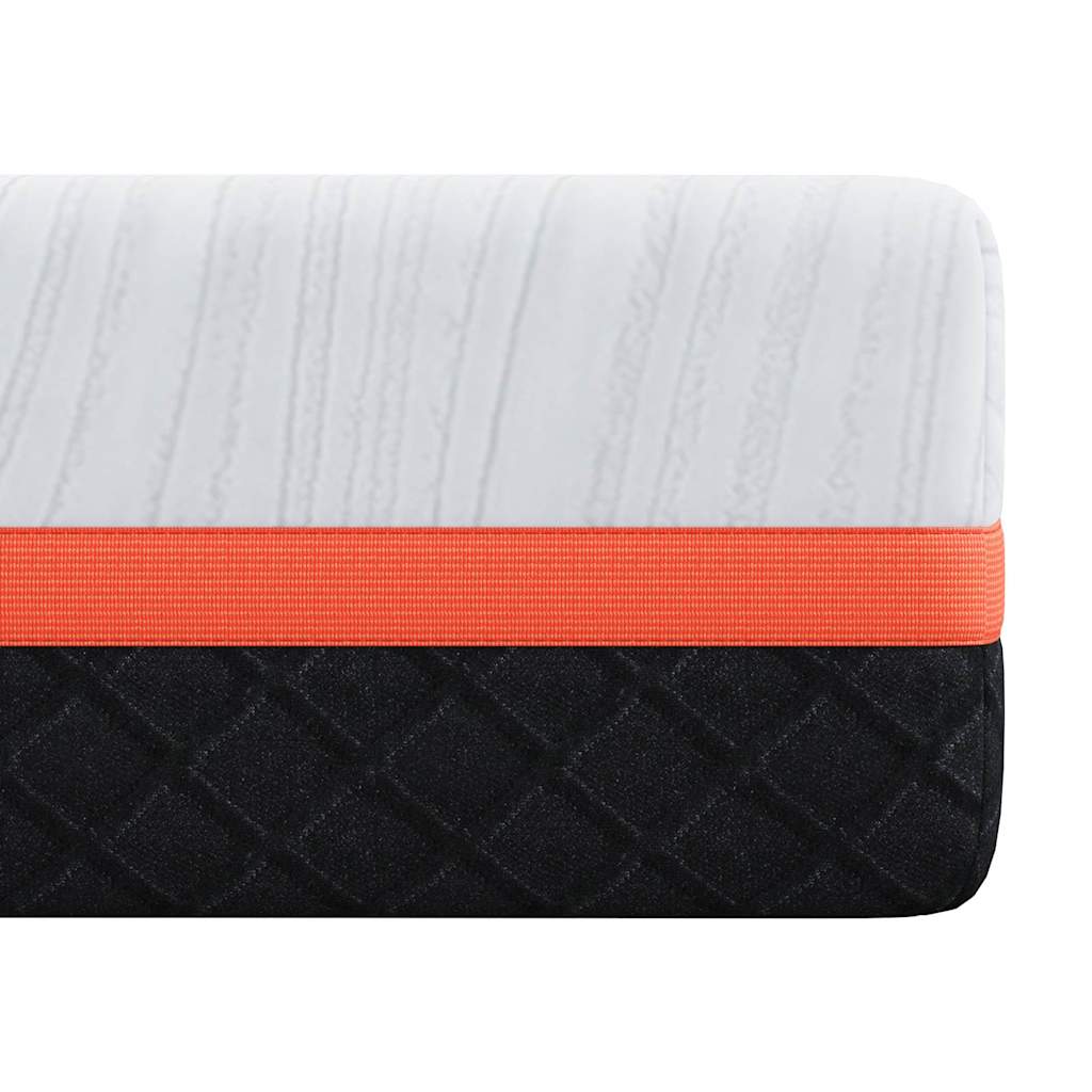 vidaXL Matratze Weiß und Grau 80 x 160 cm Schaum