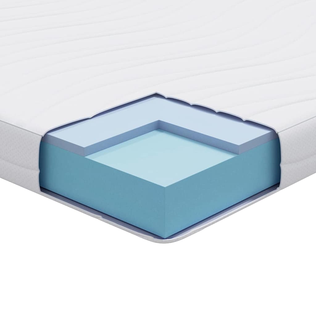 vidaXL Matratze Weiß 80 x 160 cm Gel-durchzogenes Schaum