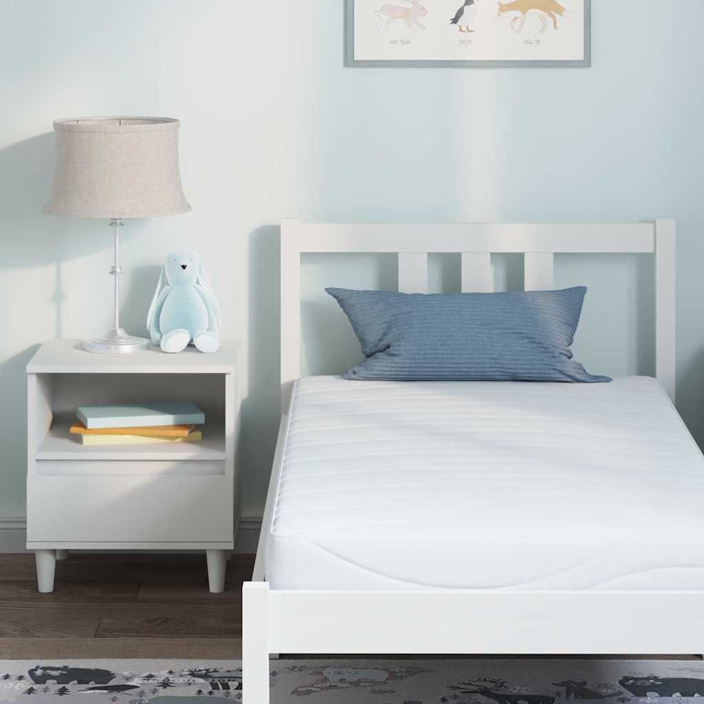 vidaXL Matratze Weiß 80 x 160 cm Gel-durchzogenes Schaum