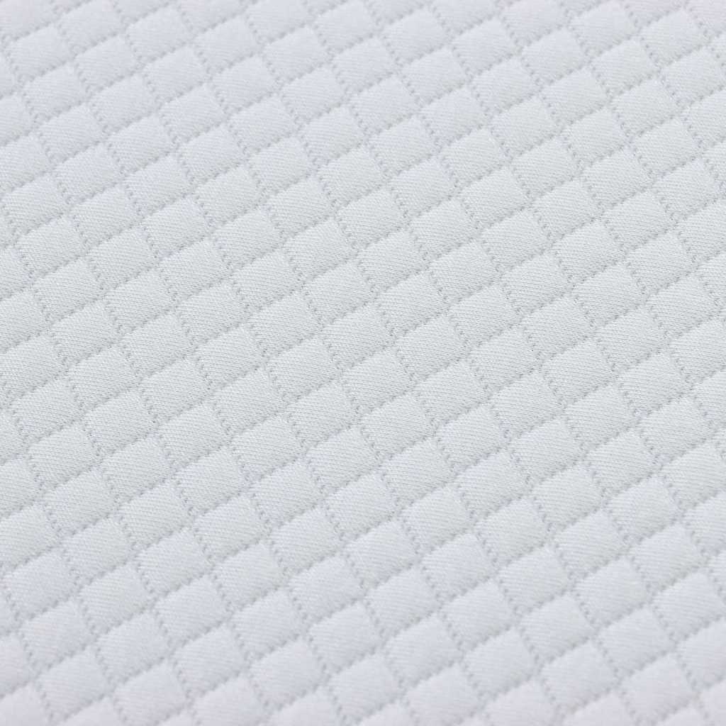 vidaXL Matratze Weiß und Grau 80 x 160 cm Taschenfeder