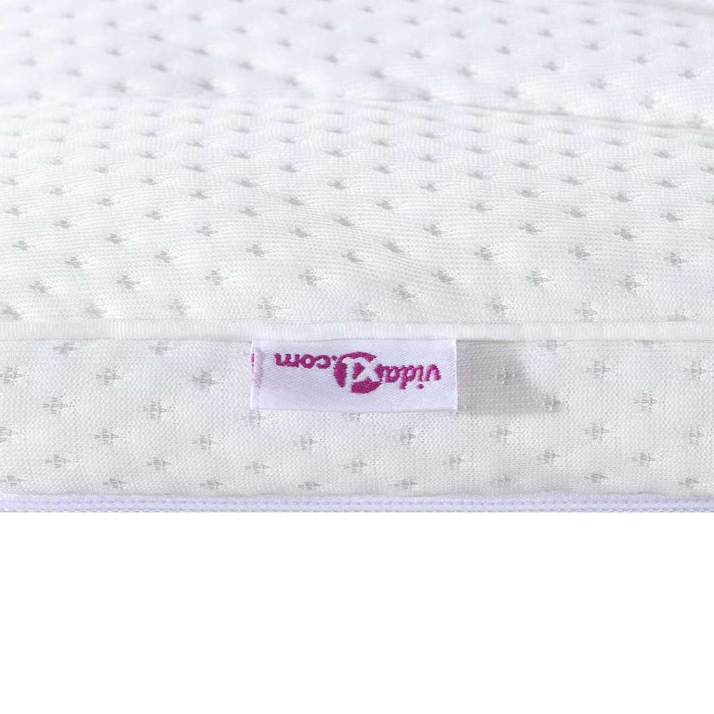 vidaXL Matratzenauflage Weiß 70 x 200 cm Strickstoff