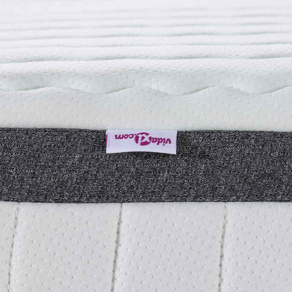 vidaXL Matratze Weiß und Grau 70 x 200 cm Bonell Feder