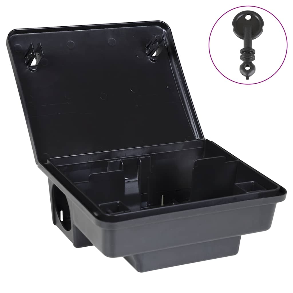 vidaXL Mausefallen 4 Stk. Schwarz 23x19x9,5 cm