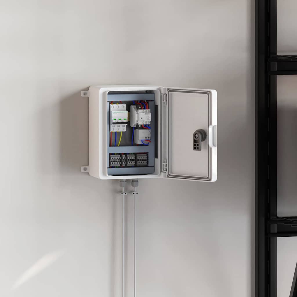 vidaXL Steuerungsschrank Grau 47 x 20 x 60 cm ABS Kunststoff