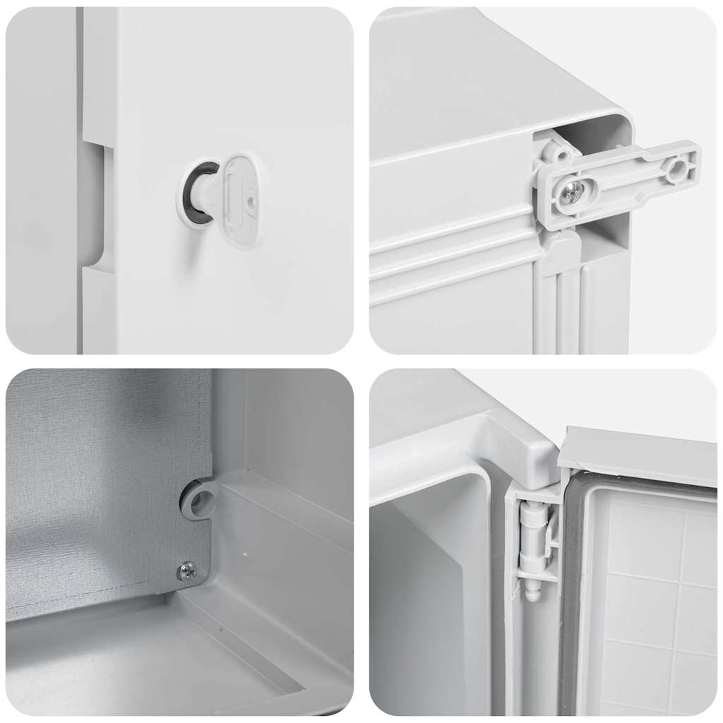 vidaXL Steuerungsschrank Grau 47 x 20 x 60 cm ABS Kunststoff