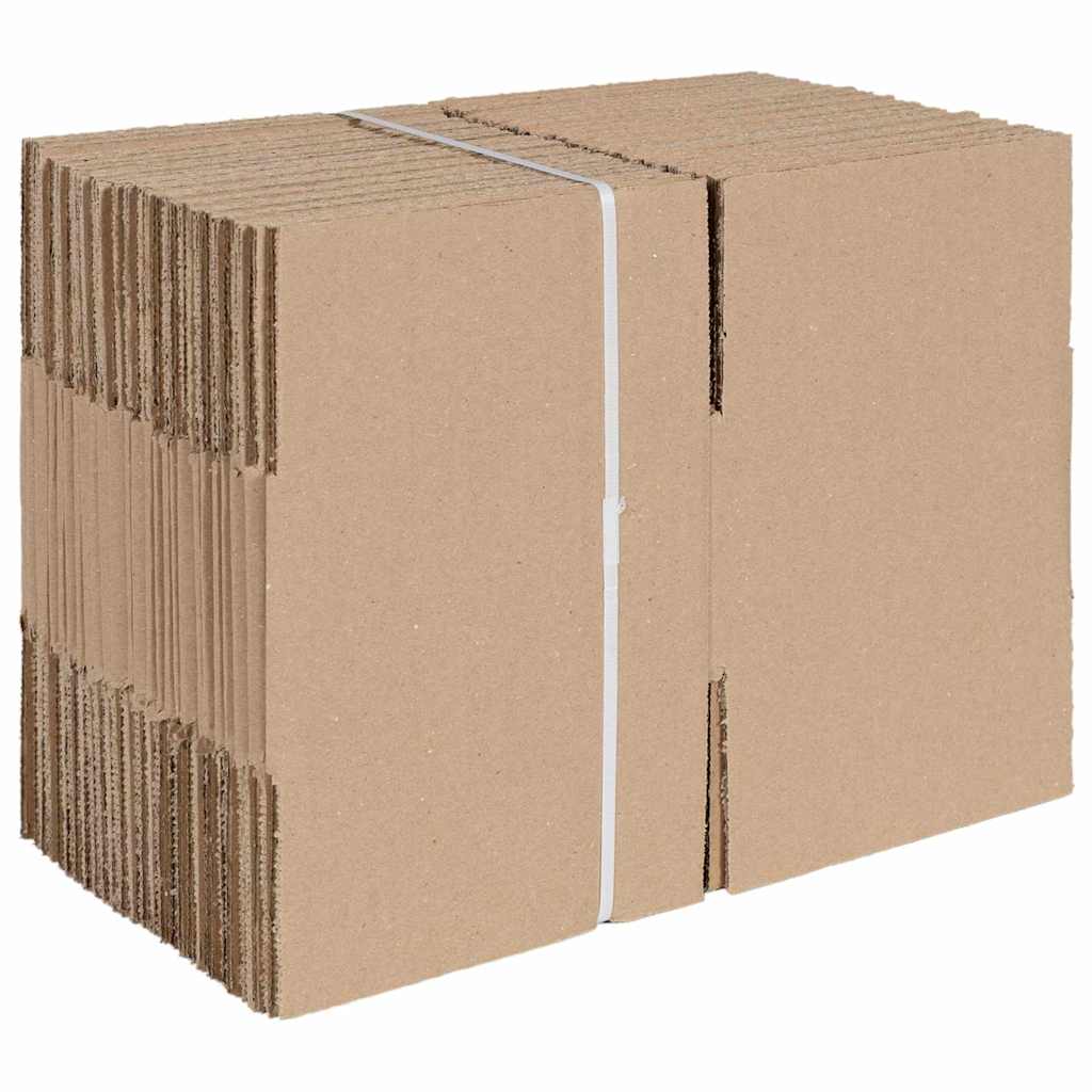 vidaXL Faltbox mit Speicher 50 pcs Natur 15 x 15 x 8 cm Karton
